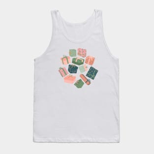 Christmas Gifts in Pink & Green Tank Top